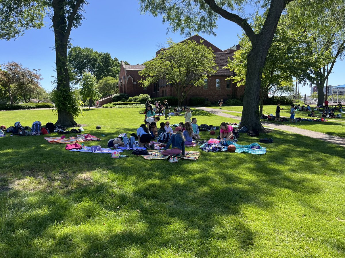 Beautiful day at Rec Park for our 3rd, 4th, and 5th graders!