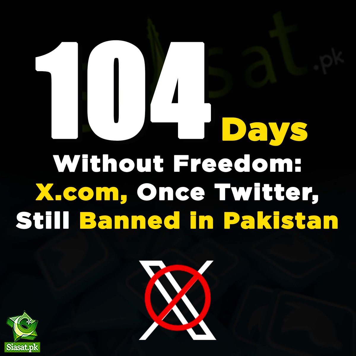 Day 104: The popular social media app @x remains blocked in Pakistan. #InternetFreedom #Censorship @elonmusk @GovtofPakistan @MoIB_Official, @PTAofficialpk #PakistanUnderFascism @amnesty
@UNHumanRights @amnestysasia @RSF_inter @hrw @ThinkDemocracy @democracynow @_FAFEN @IFES1987