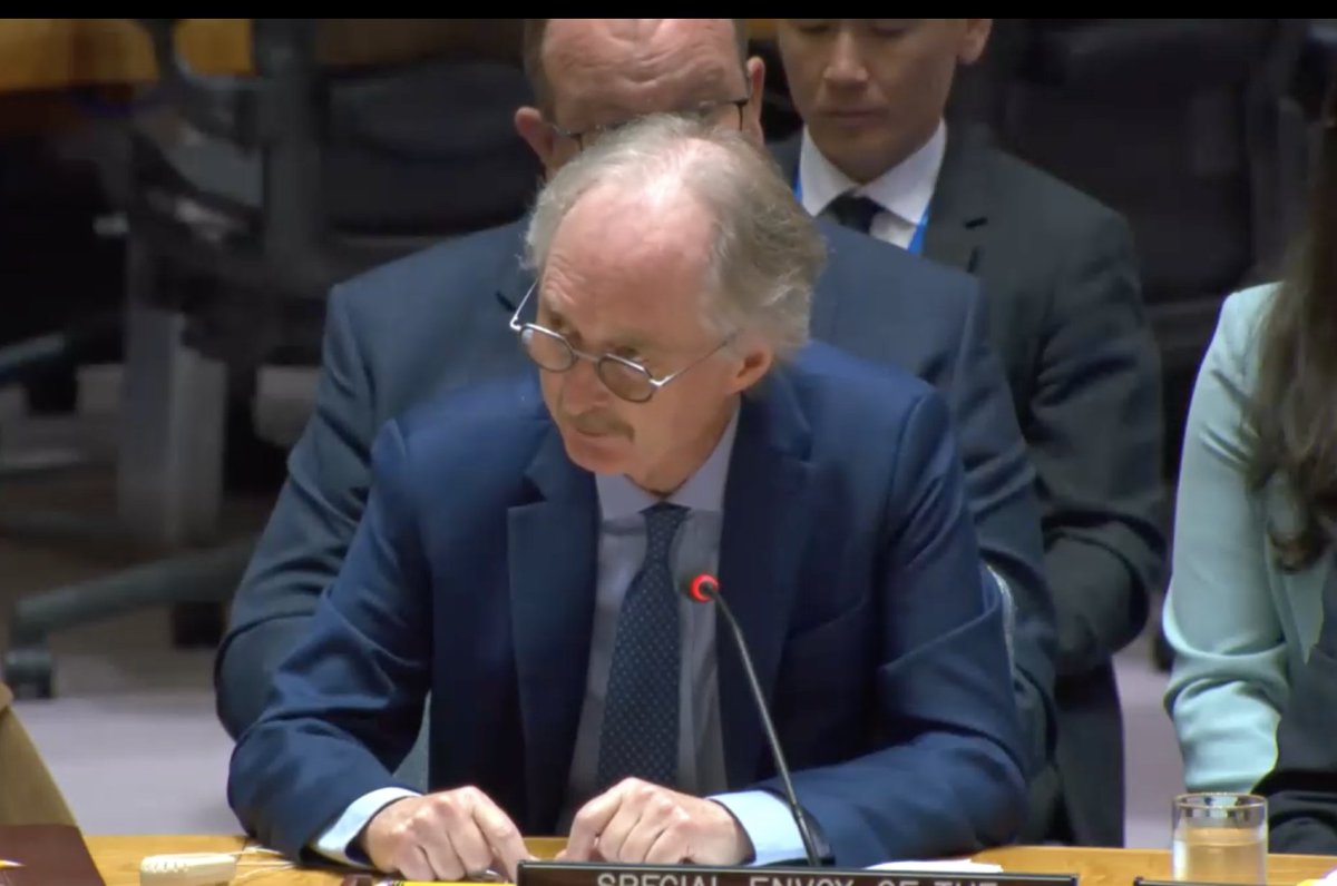 .@GeirOPedersen a key message today: deep & complex conflicts cannot be simply managed or contained in perpetuity–there must a political horizon for resolving them too. That is why preparing ground for a new & more comprehensive approach makes sense. Text: specialenvoysyria.unmissions.org/sites/default/…