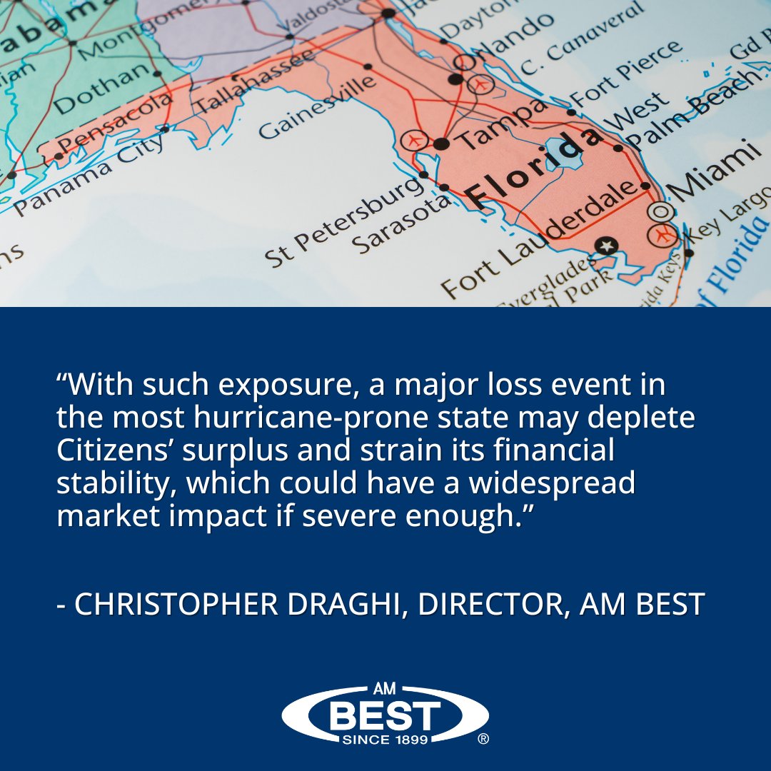 Read: bit.ly/3yGDlTw

Higher homeowners premiums, decline in legal costs related to recent legislative efforts & ongoing de-population of state-backed insurer of last resort...

#propertyinsurance #insuranceindustry #hurricaneseason