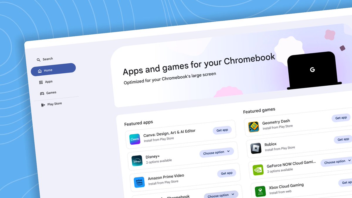 The new ChromeOS 'App Mall' is a place to find great Chromebook apps wherever they live, and you can now give it a try in ChromeOS 125. chromeunboxed.com/you-can-try-th…