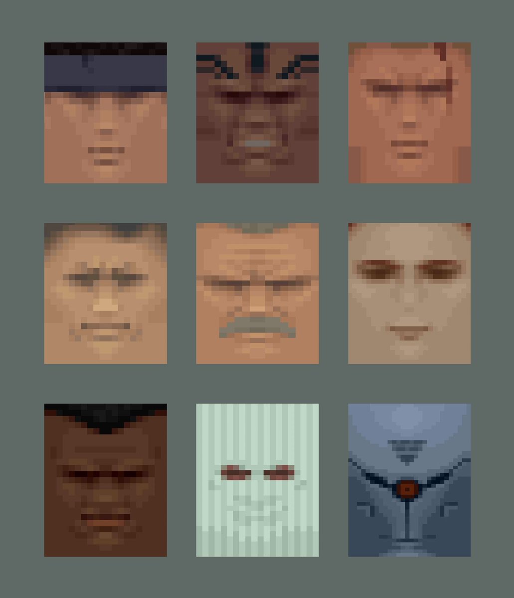 ultrabrilliant's tweet image. Metal Gear Solid face textures appreciation post.