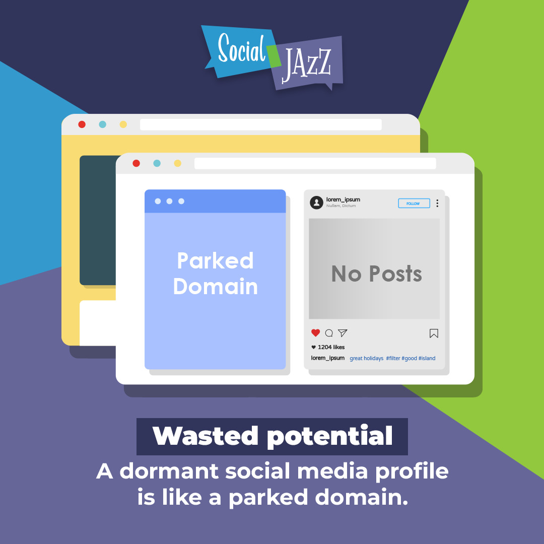 Think a dormant social media profile is harmless? Think again. Just like a parked domain, it’s wasted potential. 💡 Both hold space but lack purpose and engagement. Don’t let your online presence gather dust – activate, engage, and grow! 🚀 #SocialMedia #EngageYourAudience