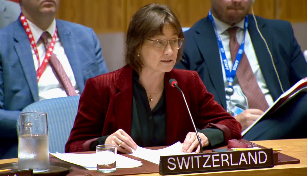 We cannot forget the plight of the Syrian people. #UNSC briefing on Syria|🇨🇭called for: ➡️Political solution, including implementation of res. 2254 ➡️Establishment of a nationwide ceasefire ➡️Accountability ➡️Allowing & facilitating rapid & unimpeded passage of humanitarian aid