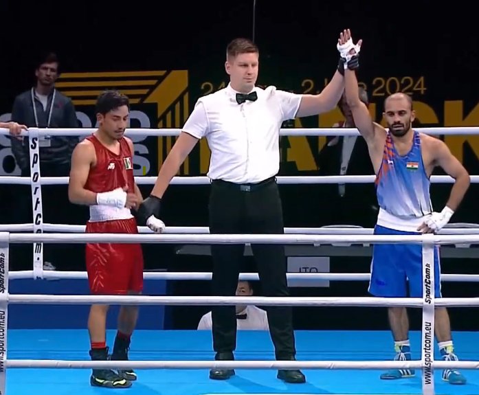 Amit Panghal survives a scare in the close first round bout to eventually wins 4️⃣-1️⃣ against the Mexican Mauricio Ruiz. Let's go for it! 🎟️✈️

#Paris2024