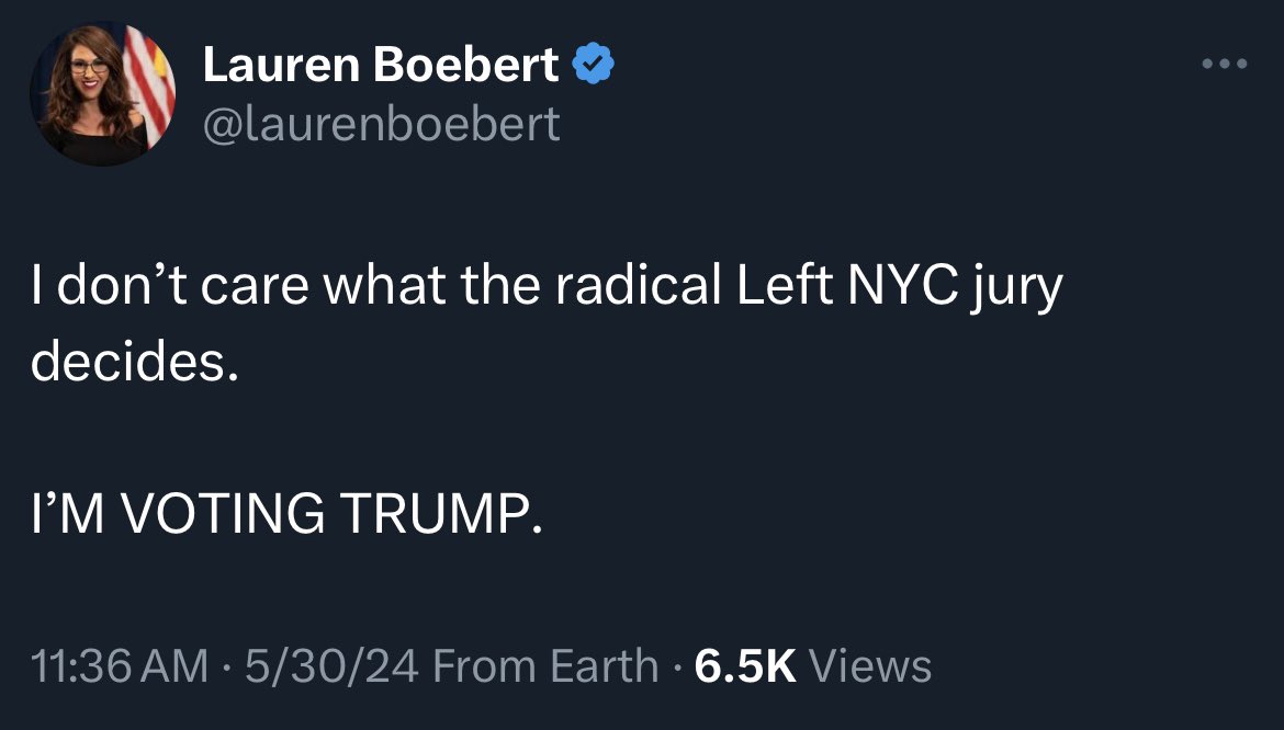 Disparaging 12 people who you know nothing about, never met, don’t know their politics, who are doing their civic duty and appear to be focused and attentive for a month, in the middle of lengthy deliberations, simply to defend your cult leader. Absolutely disgusting.