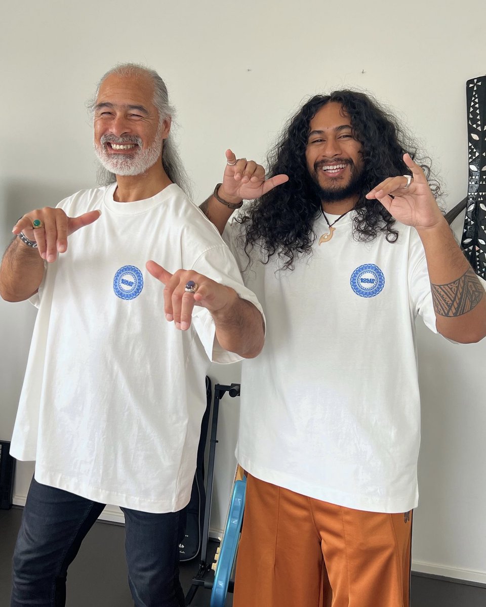 Boiler Room family Jaël and his dad repping our Pacific Island tee. Shop here: blrrm.tv/pacific_tee_fb