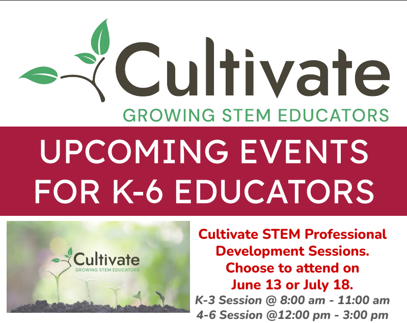 AMSTI4all's tweet photo. Join us for Plant-based STEM mini-lessons for K-3 Educators;6/13/24; 8-11am; Bellingrath Gardens &amp; Home in Theodore, AL; $10 (f2f); leave with curriculum, bin of STEM resources, &amp; 3 PD hours; 
Registration deadline--1 week prior to event. 
PS # 304919
https://t.co/sVnfVjG8JW https://t.co/2kIF2WCYBr