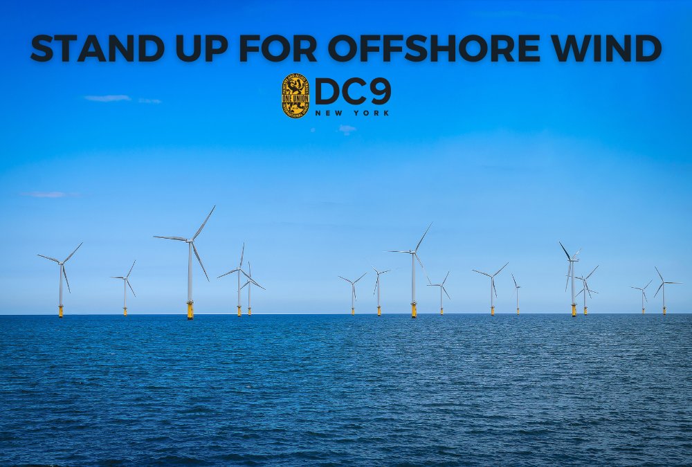 Add your name to encourage lawmakers to build renewable energy. The offshore wind industry is good for labor. It will bring over 10,000 good jobs to NY. DC 9 is ready to go to work building the infrastructure & applying coatings for offshore wind turbines! bit.ly/WindworksDC9