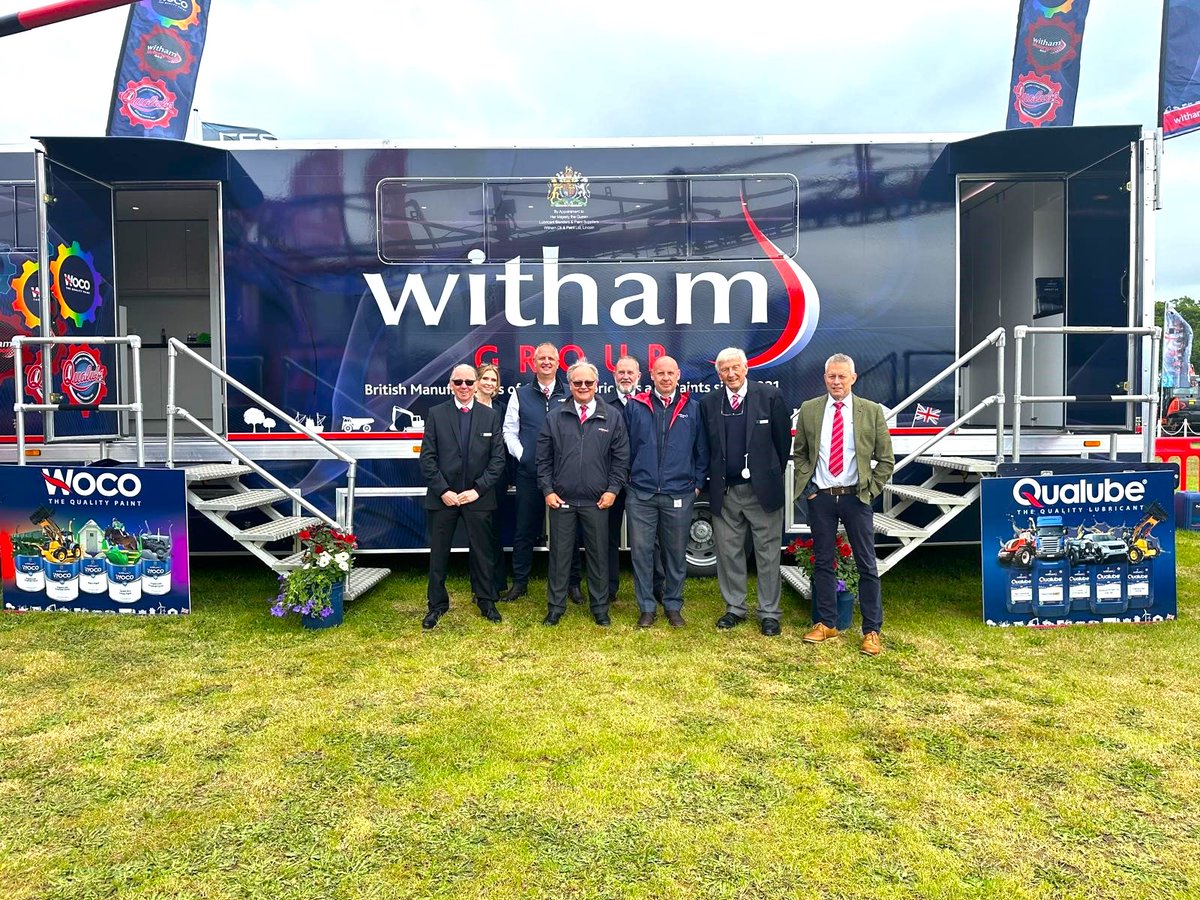 WithamGroup's tweet image. The Witham Team are at the Suffolk Show today.
Visit us today on stand 50 to see all our latest lubricant and paint products and enjoy some Witham hospitality!
#SuffolkShow #SuffolkEvents #CountyShow #AgricultureShow #Lubricants #Paints #FarmMachinery