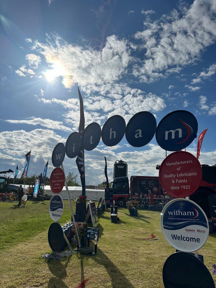 The Witham Team are at the Suffolk Show today.
Visit us today on stand 50 to see all our latest lubricant and paint products and enjoy some Witham hospitality!
#SuffolkShow #SuffolkEvents #CountyShow #AgricultureShow #Lubricants #Paints #FarmMachinery