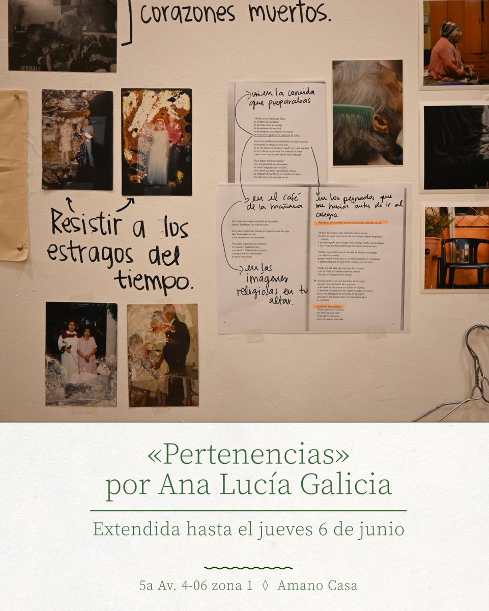 nalumss's tweet image. La exposición de «Pertenencias» se extiende hasta el jueves 6 de junio en Amano Casa. Por si aún no han podido visitarla.❣️