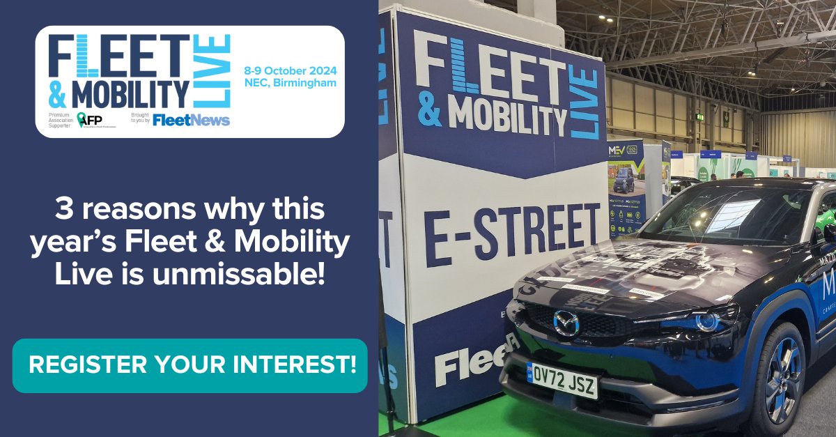 3 Reasons this year's #Fleet&MobilityLive is unmissable:

🤝 Build a network of high-quality connections
🏭 Get access to best-in-class suppliers
🔊Attend sessions delivered by industry experts

Be the first to know when registration opens: ow.ly/Qzgt50S2kwF