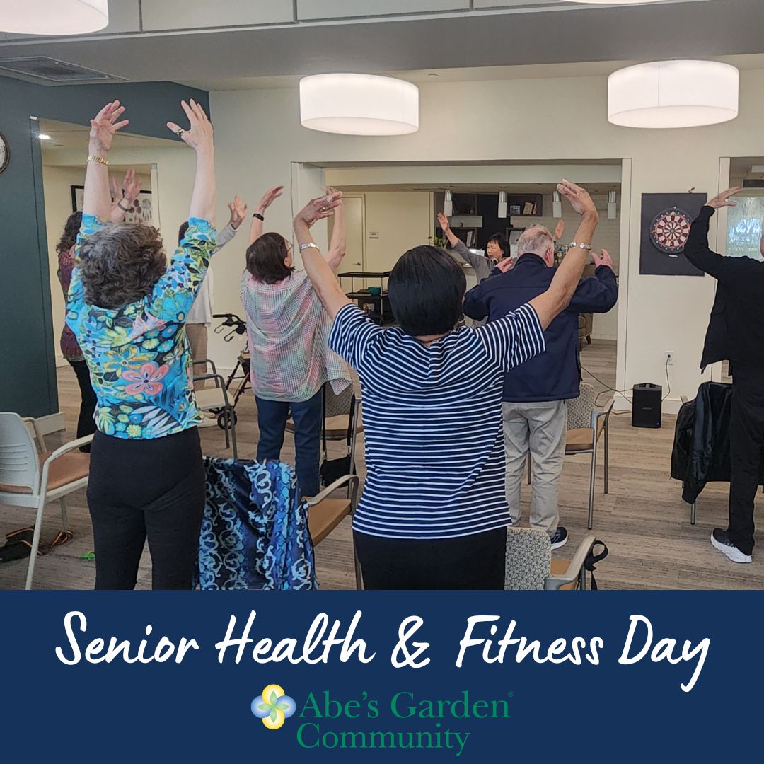 Happy #SeniorHealthAndFitnessDay! Our residents benefit from a variety of community #fitness programs such as #TaiChi with Dr. Cindy. Find our community events calendar at tr.ee/AGCcalendar. #ActiveAging #SeniorHealth #SeniorFitness #DementiaCare