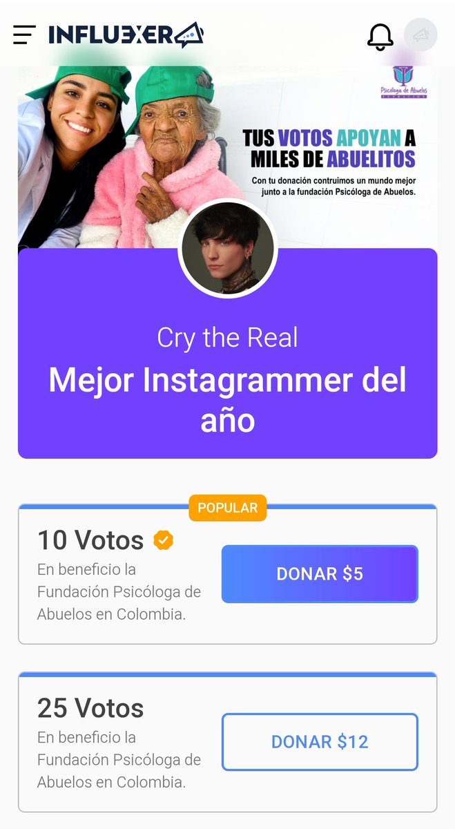 La competencia por MEJOR INSTAGRAMER DEL AÑO continúa no lo olviden.

app.influexer.com/es/vote/348c5f…