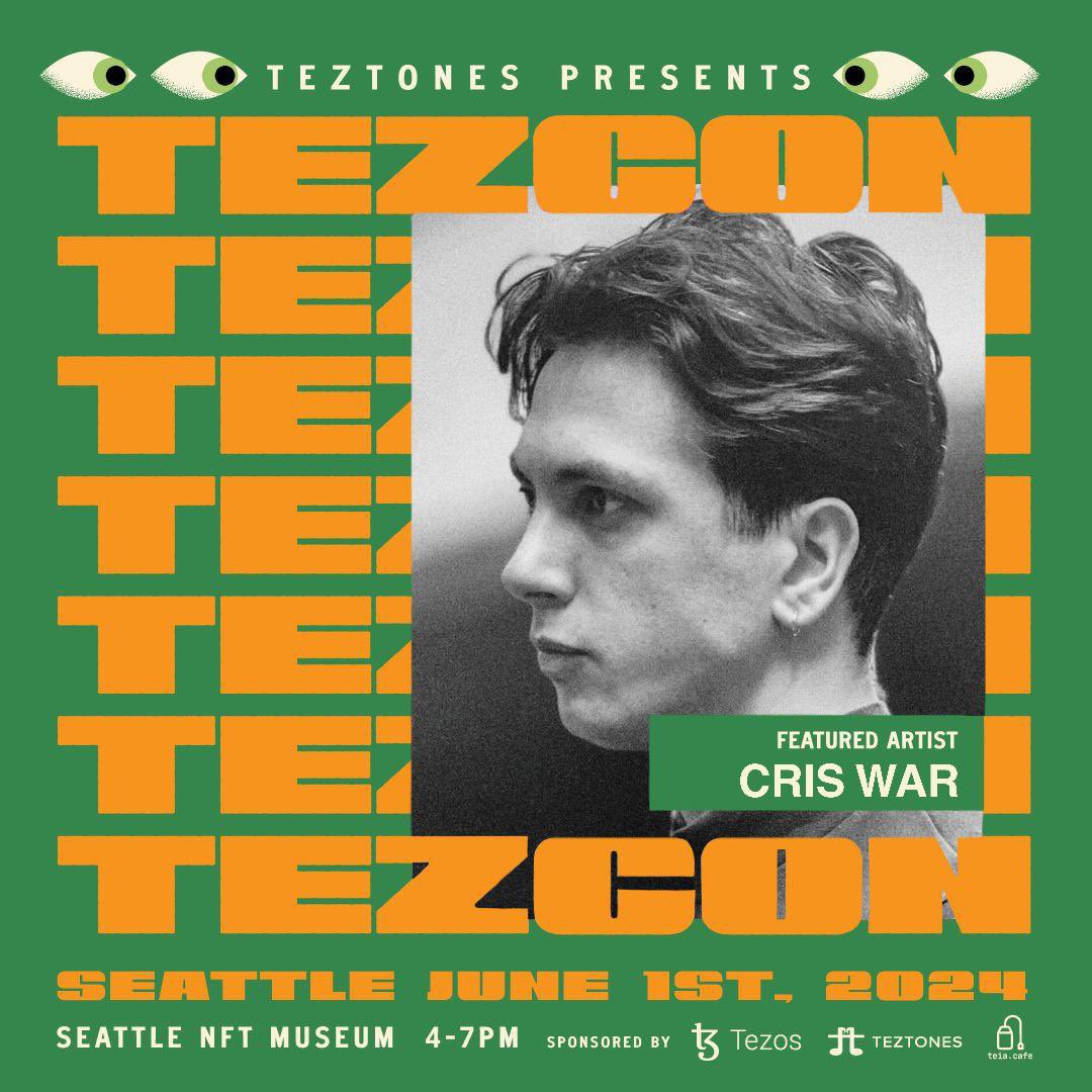 Next art exhibition on June 1st @ Seattle NFT Museum via TezTones, powered by @tezos