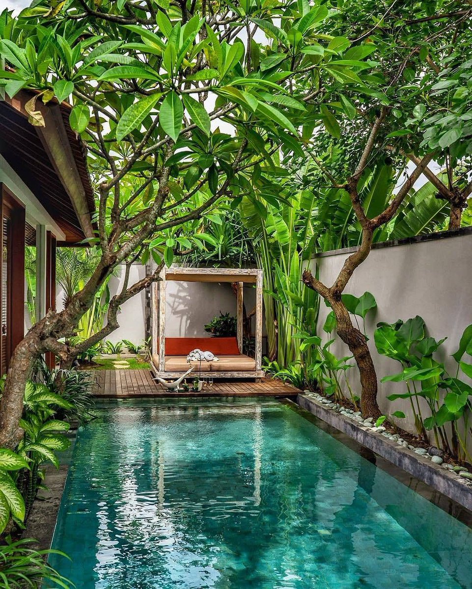 Tropical Pool in Bali  @theroyalpurnama
Get Inspired, visit myhouseidea.com

#myhouseidea #interiordesign #interior #interiors #house #home #design #architecture #decor #homedecor #casa #archdaily #beautifuldestinations