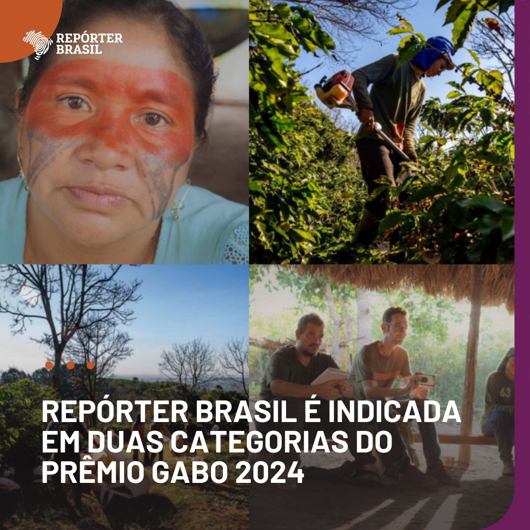 📣📣Boa notícia de feriado! A Repórter Brasil tem duas produções entre os indicadas da décima segunda edição do Prêmio Gabo