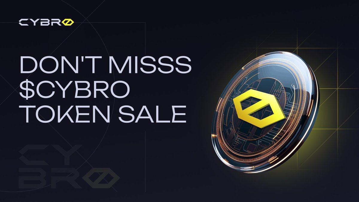 Cybro_io's tweet image. $CYBRO token sale is still ongoing ⚡️

🚀 Don't miss this opportunity and get your $CYBRO tokens now: cybro.io
