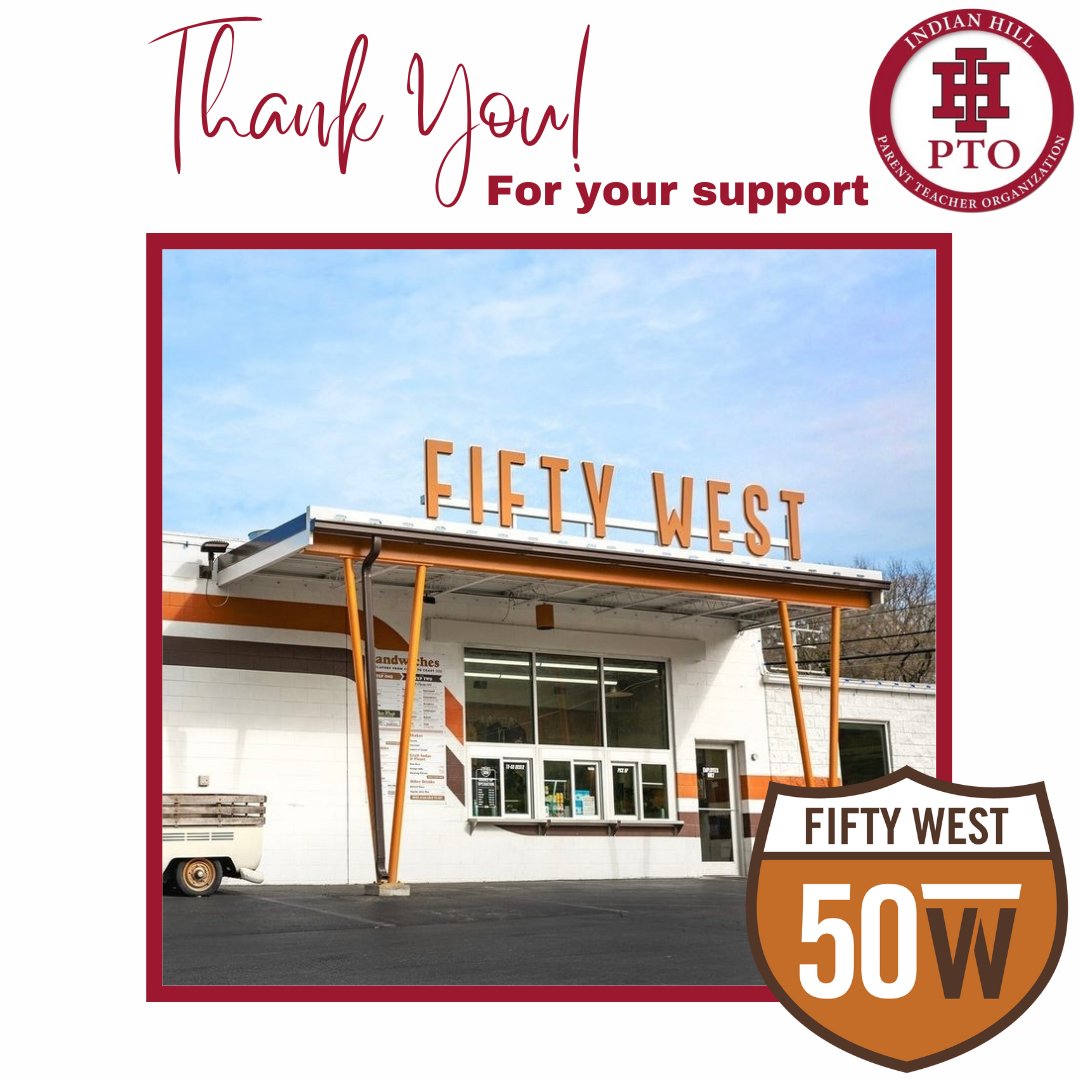 IH PTO would like to thank Fifty West Brewing Co. for their generous support of our efforts for the 2023-2024 school year!

Bobby and Becca Slattery attended IH Schools and they now have three children that attend our IH Schools.

Visit Fifty West with your friends and family!