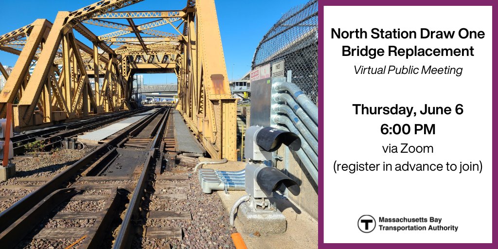 MBTA على X: &ldquo;We&rsquo;re replacing @MBTA_CR&rsquo;s North Station Draw One 