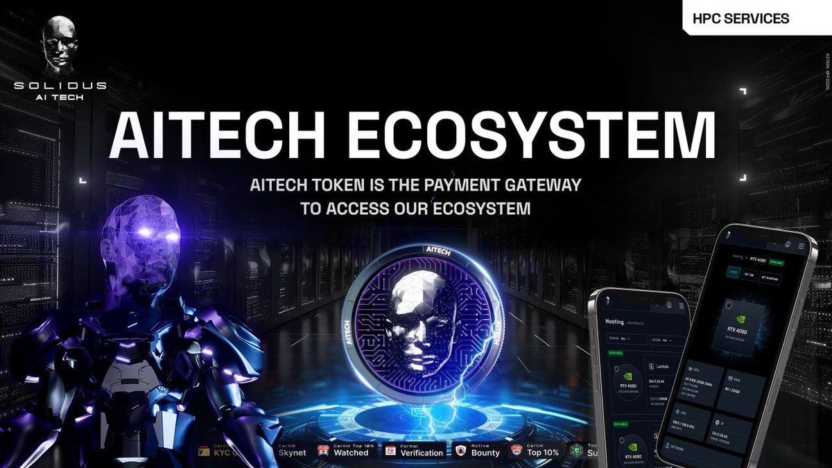 🌐 $AITECH Ecosystem!

🌟 The $AITECH token is going to be the payment gateway to access:
🔹 AITECH PAD Launchpad
🔹 AI Marketplace
🔹 GPU Marketplace to rent High Performance Computing Power

🔸 AITECH Pad, Gateway to seed, private and public sales. 
🔸 The AI Marketplace is