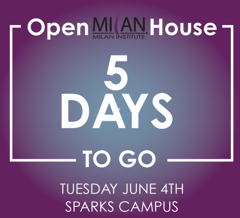 5 days left until our Open House at Milan Institute - Sparks campus! Don’t miss out on this opportunity to learn more about our programs and meet our amazing instructors.✨

#MilanInstitute #MISparks #Sparks  #CareerTraining #LiveDemos #OpenHouse