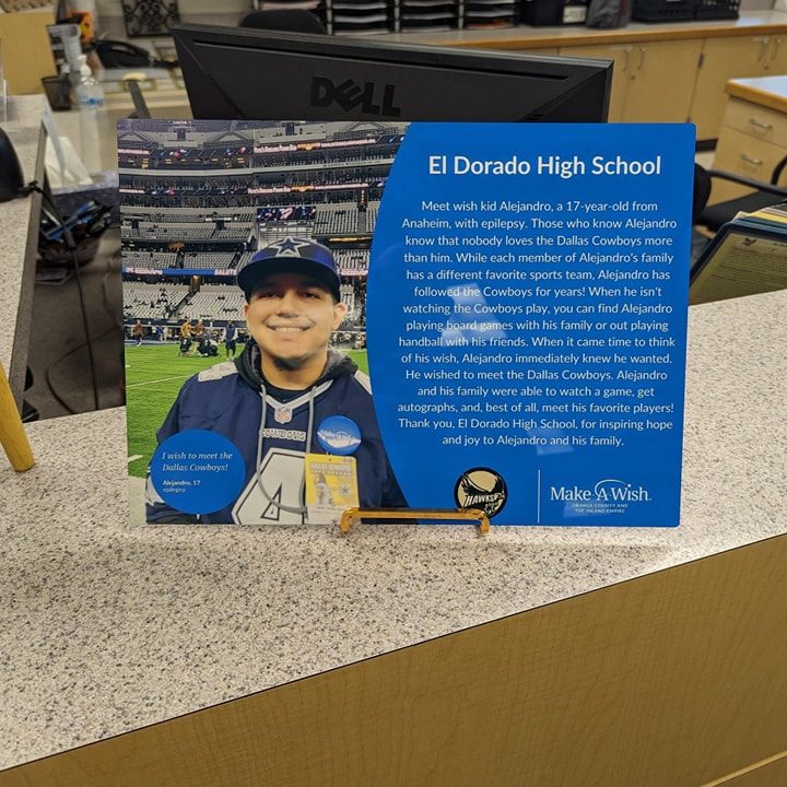 Placentia-Yorba Linda USD (@pylusd) on Twitter photo At El Dorado High School, the <a href="/MakeAWishOCIE/">Make-A-Wish OCIE</a> committee, along with the support of EDHS students, staff, and the Golden Hawk community, successfully raised $8,000 to grant another childโs wish. โจ #PYLUSD
๐ Story at goodnews.pylusd.org/?p=27779 At El Dorado High School, the <a href="/MakeAWishOCIE/">Make-A-Wish OCIE</a> committee, along with the support of EDHS students, staff, and the Golden Hawk community, successfully raised $8,000 to grant another childโs wish. โจ #PYLUSD
๐ Story at goodnews.pylusd.org/?p=27779