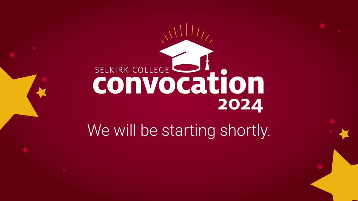 For those who were unable to make it to Convocation 2024, we invite you to join us via our livestreams, starting at 10 am and 1:30 pm. For more info on each ceremony as well as the link to the livestream, please visit selkirk.ca/student-servic….