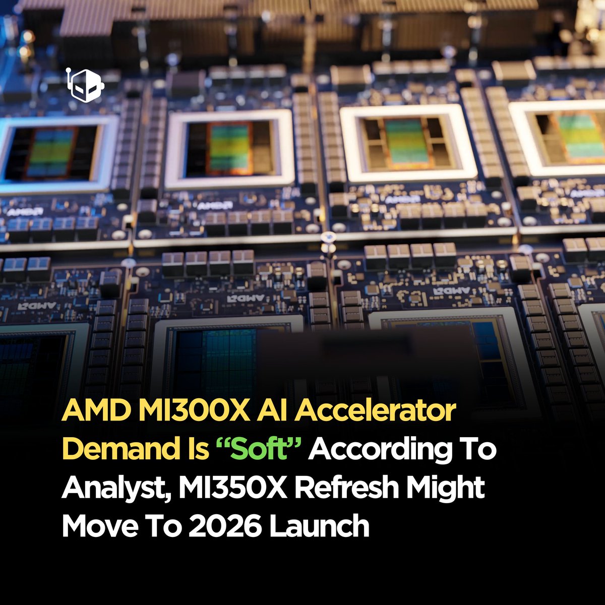 AMD is reportedly facing 'Soft' demand for its latest MI300X AI accelerator which might also push the refreshed MI350X back to 2026. wccftech.com/amd-mi300x-ai-…