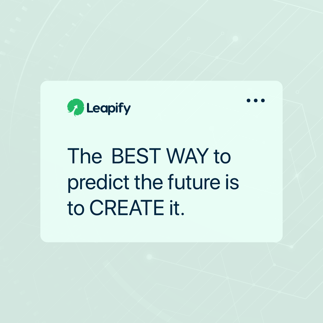 Take control of your business’ destiny with streamlined workflows. This means less time spent on repetitive tasks and more time dedicated to innovation and growth—the keys to long-term success. ⏳

#StreamlineWorkflows #InnovateGrowth #Leapify