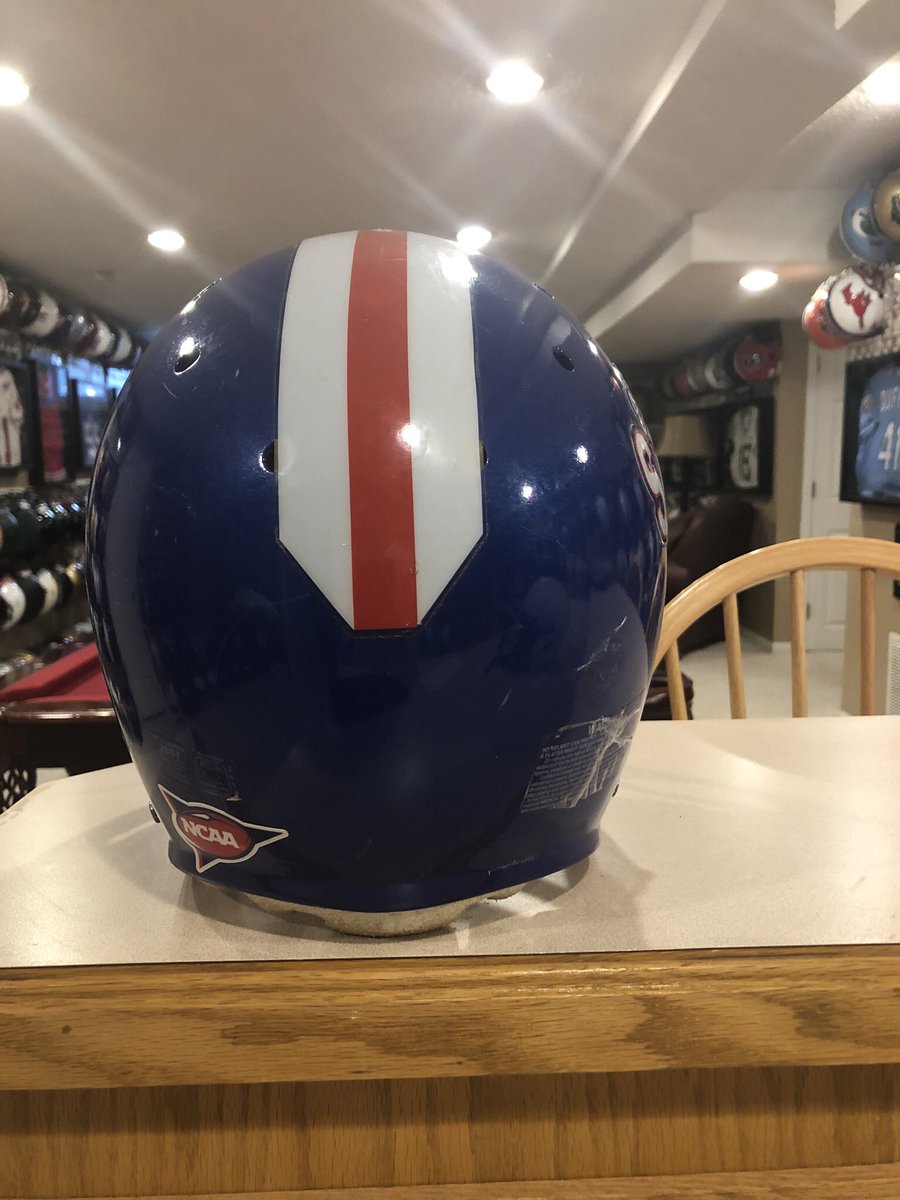 Helmet of the day! Throwback Thursday gives us the Elizabeth City State Vikings! @ECSUVikingFBall @ECSUVikings plays @D2Football out of the @CIAAForLife! @Coach_MHilliard leads the Vikings and he sent me this old classic! Love repping the @HBCUFball @HBCUGameday schools!
