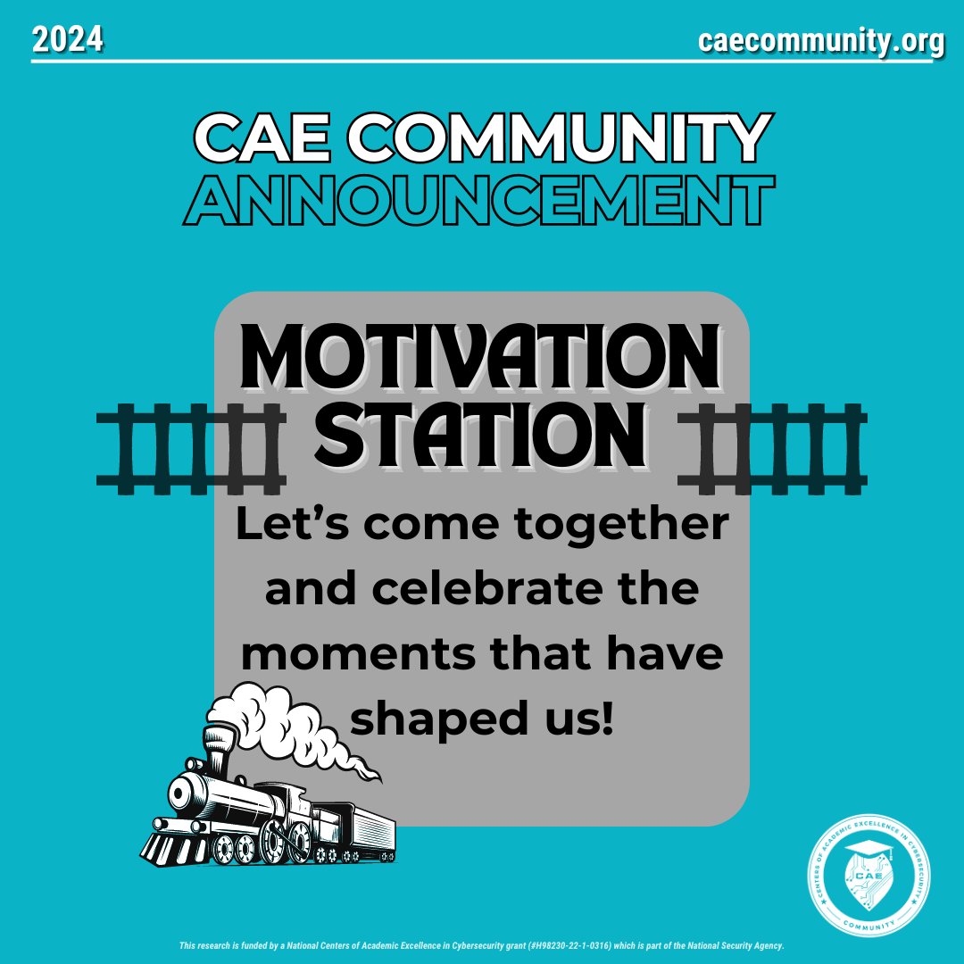 🌟 Share Your Stories with Us! 🌟
We're launching a survey to collect your motivational experiences and share them with our amazing community! 

👉Click the link to participate: csusb.az1.qualtrics.com/jfe/form/SV_d6…

#MotivationMonday #CommunityInspiration #CAE #CAEinCybersecurity