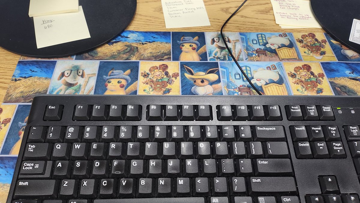 Also, check out the sweet play mat my best friend got me. It's perfect for my work desk. ❤️