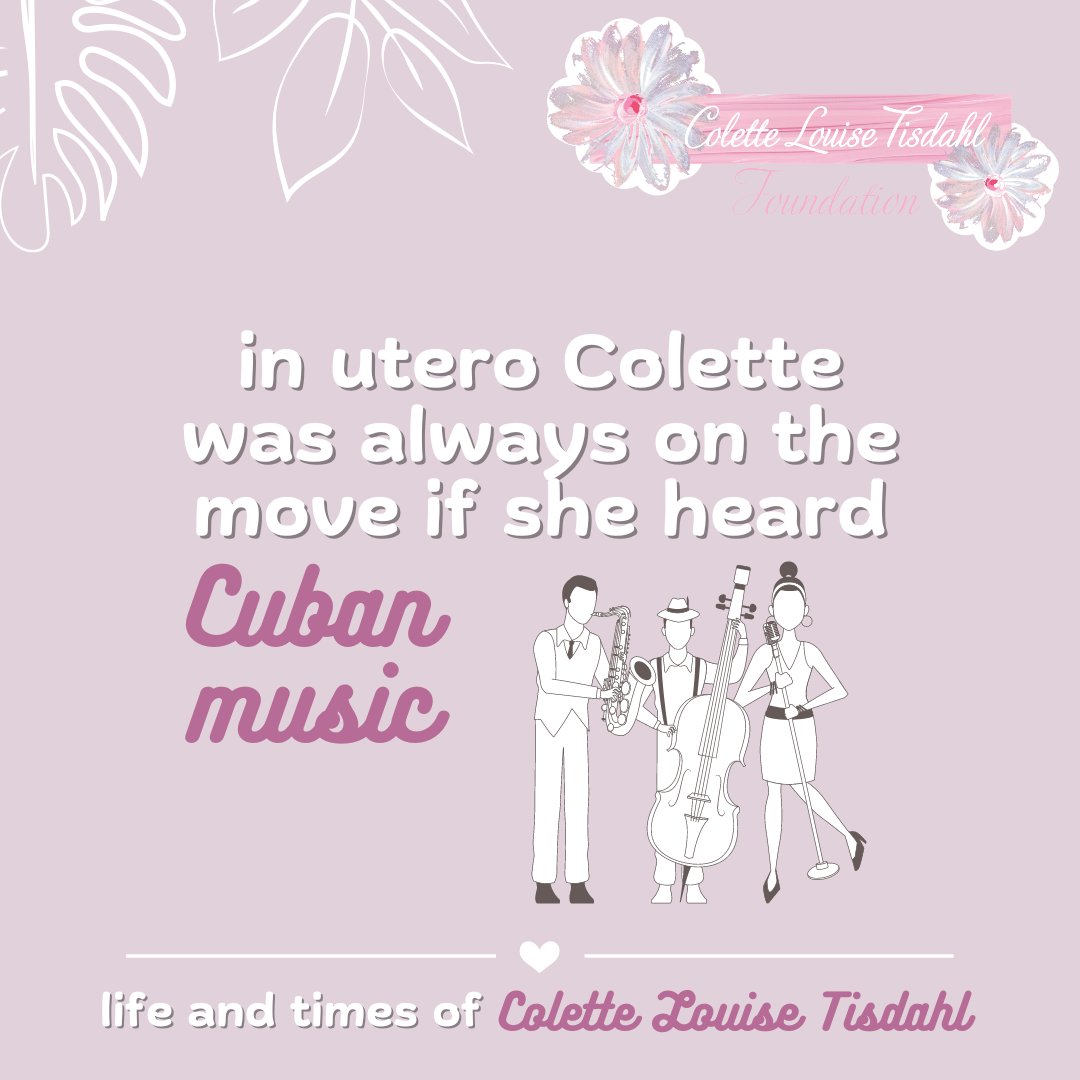 Colette clearly loved her Cuban side. The first time Michelle felt her move was at a musical based on Gloria Estefan’s life. After that Colette would move whenever there was Cuban music playing #LifeAndTimesOfColette #HonoringColette2024 #CLTF #pregnancy #CubanMusic #MúsicaCubana