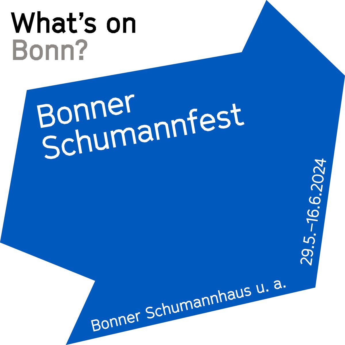 #WhatsonBonn? Bonn ist nicht nur Beethoven-, sondern auch Schumannstadt. Der Komponist verbrachte nach seinem Selbstmordversuch die letzten Lebensjahre in einer Anstalt in Endenich. Heute ist dort das Schumann-Haus mit dem jährlichen Bonner Schumannfest:
bonner-schumannfest.de