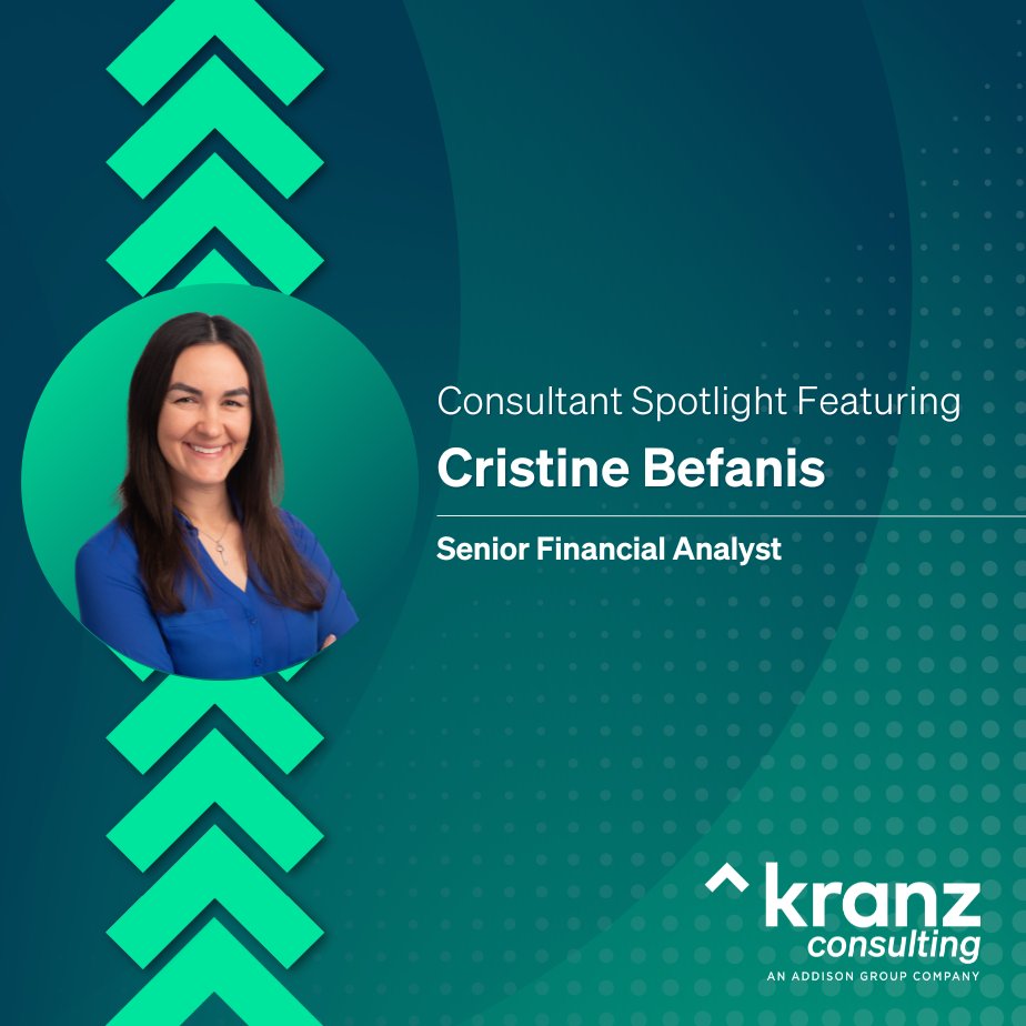We are thrilled to highlight our Senior Financial Analyst, Cristine Befanis, and her expertise. Read the full interview to learn more about Cristine's background, passion for her work, and how she helps her clients thrive. #Spotlight #PowerofKranz

hubs.la/Q02yTlxX0