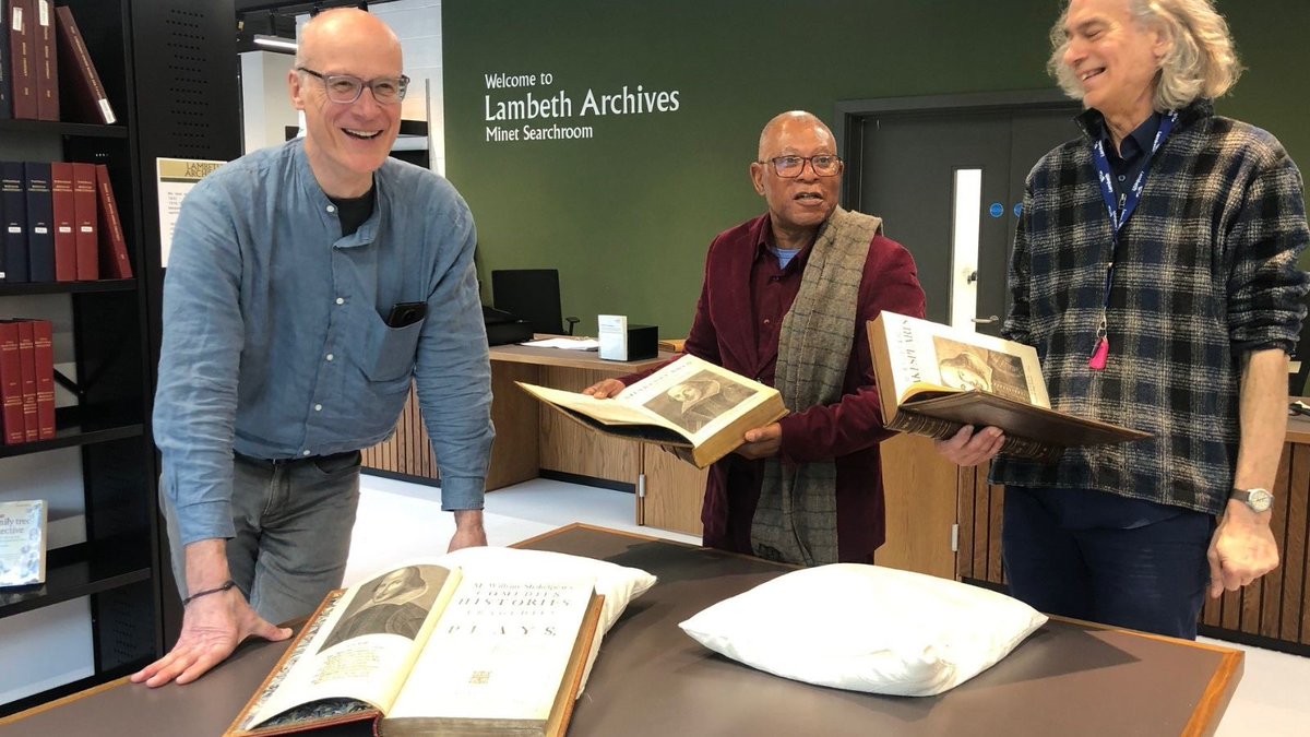 📜🎭 Shakespeare Playback... After 75 years on loan to the British Library, rare early collected works of Shakespeare are back in the borough at Lambeth’s new Archive building. orlo.uk/fZPQK