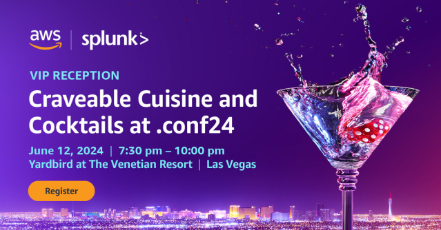 Don’t miss your chance to join @splunk and @awscloud at this VIP event at Yardbird at The Venetian Resort! Meet with Splunk, AWS, and other industry leaders for hand-crafted cocktails, craveable cuisine, and lively conversation during #splunkconf24. bit.ly/3X4Re8g