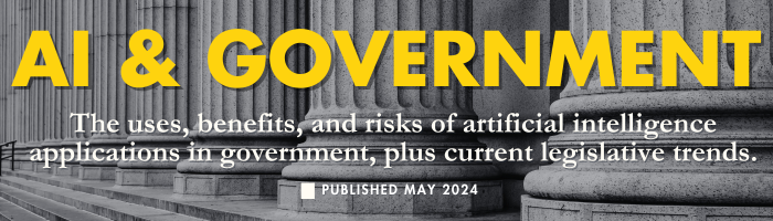 .<a href="/JillTolles/">Jill Tolles</a> and <a href="/HendricksJaylin/">Jaylin Hendricks</a> are presenting our latest research on the uses, benefits, and risks of #AI in government to the #NVLEG interim gov't affairs committee this morning. Tune in here (t.ly/q756J) and check out our latest brief: t.ly/q756J