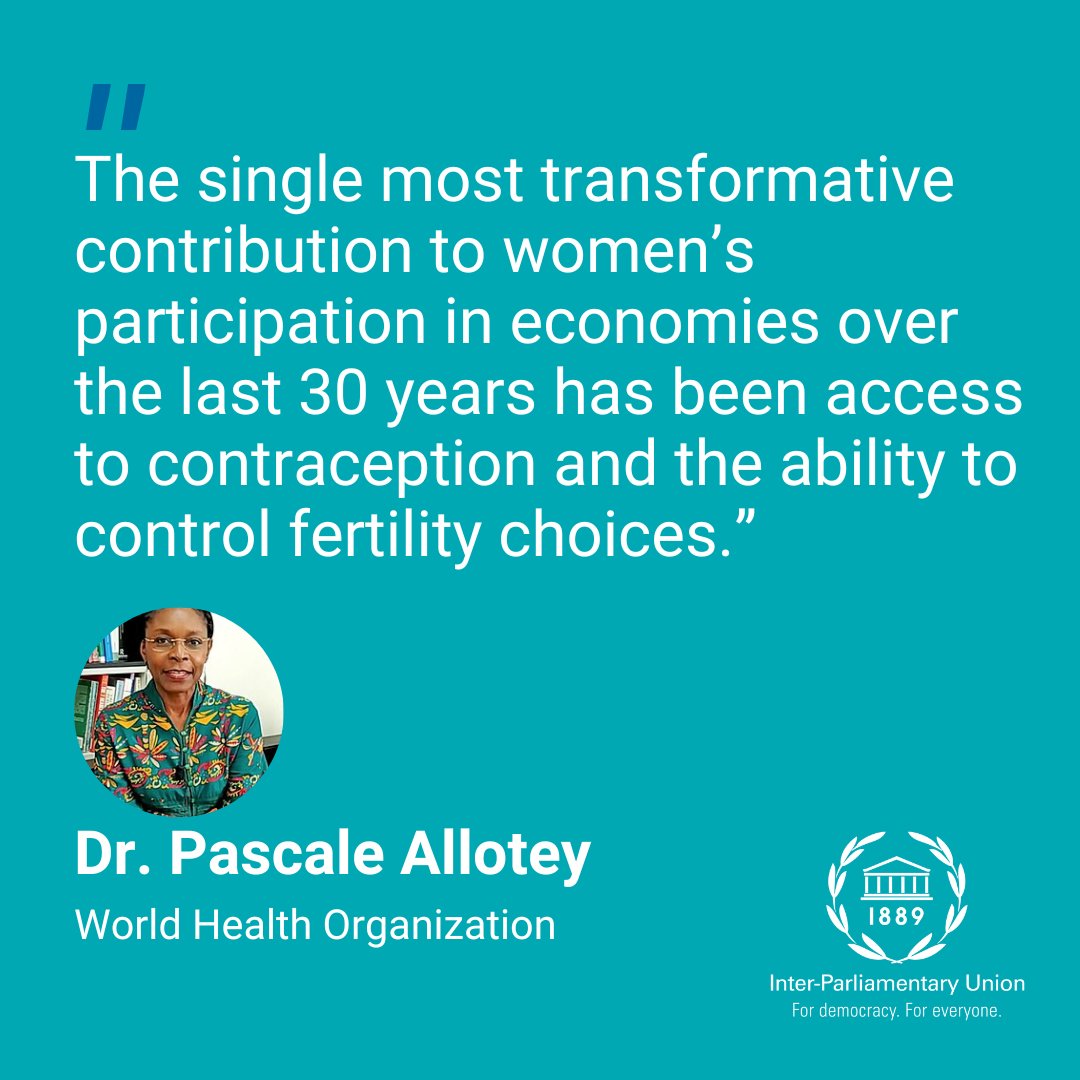 📢@WHO's @PascaleAllotey addressed barriers to sexual health + reproductive rights globally following @LorffCliff's explanation that all women between the ages of 17-31 can access free contraception in #Ireland🇮🇪. Tune in to #IPU's on air #1 podcast! ➡️ipu.org/onair