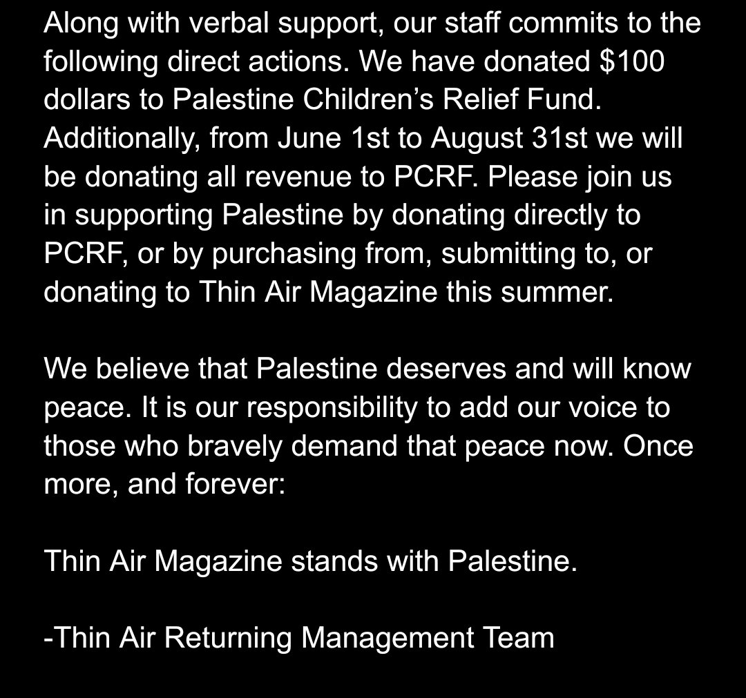 Thin Air Magazine tweet media