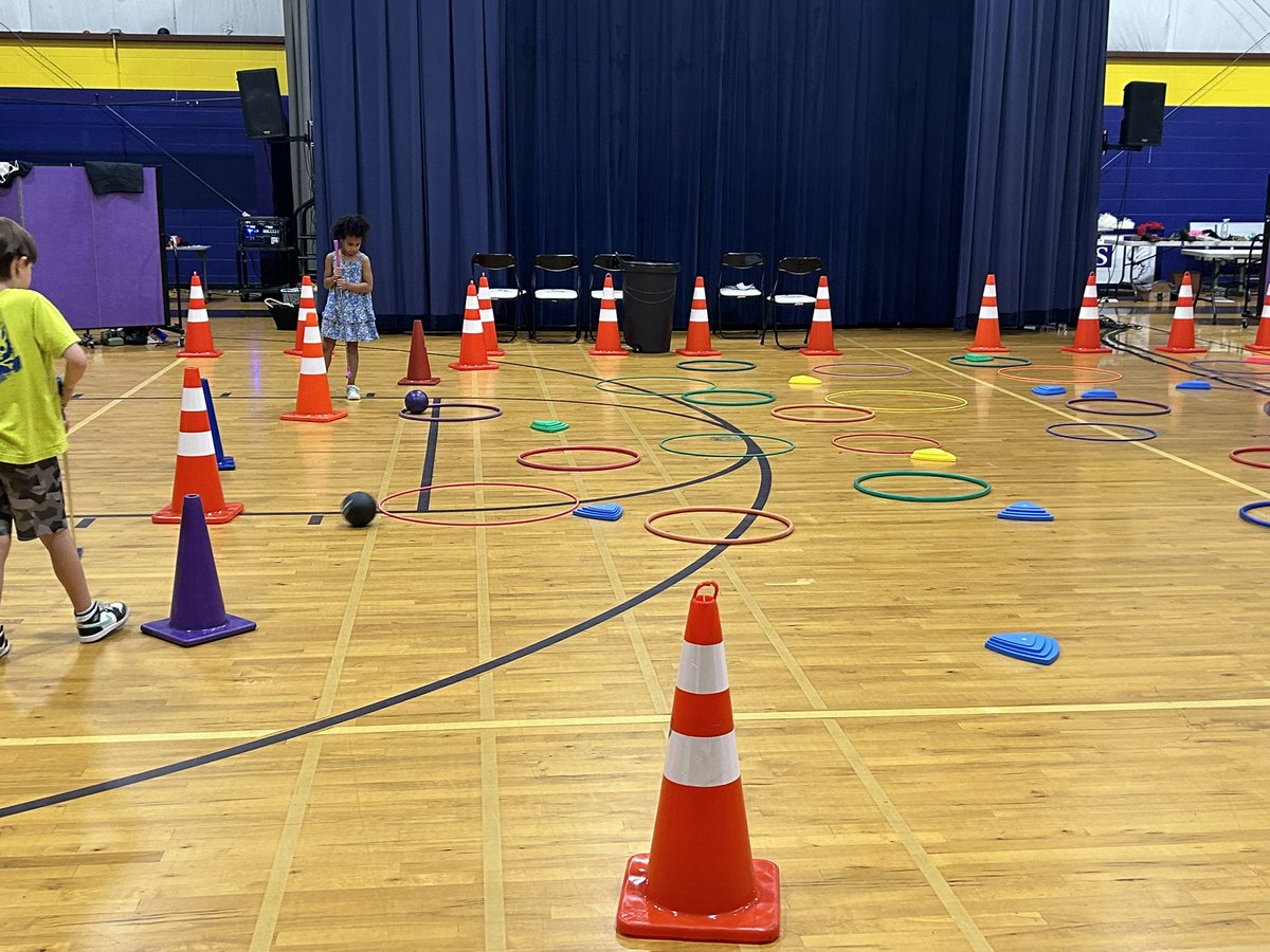 Had to start them early! First grade playing a modified version of sinkholes. This game and other great games are in the <a href="/OPENPhysEd/">OPEN Phys Ed</a> Middle School Golf Unit. #pe