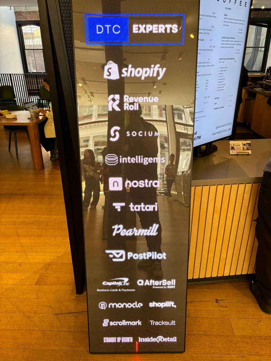 bzises's tweet photo. .@DTCExperts event crushing it 🔥

@MichaelDiesu (@GetRevRoll)
@drewsanocki  (@getpostpilot)
@drewmarc (@Intelligems)

Nothing better than hanging out IRL with @superangel founders 

Well done @abhishekshah173 @Shopify https://t.co/Zub0Pi9P5i