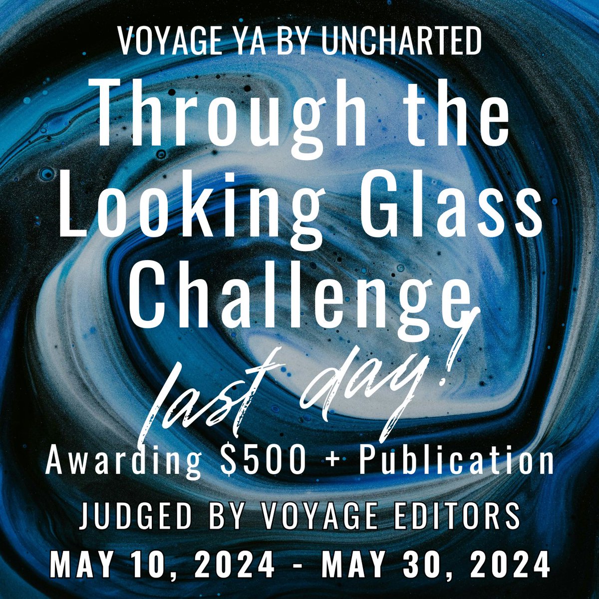 Last day to take part in our Through the Looking Glass Challenge! Send us your mind-bending work that twists the fabric of reality into a new shape. One winner will be awarded $500 + publication. Deadline: May 30, 2024, 11:59 PM Pacific Learn more: unchartedmag.com/through-the-lo…