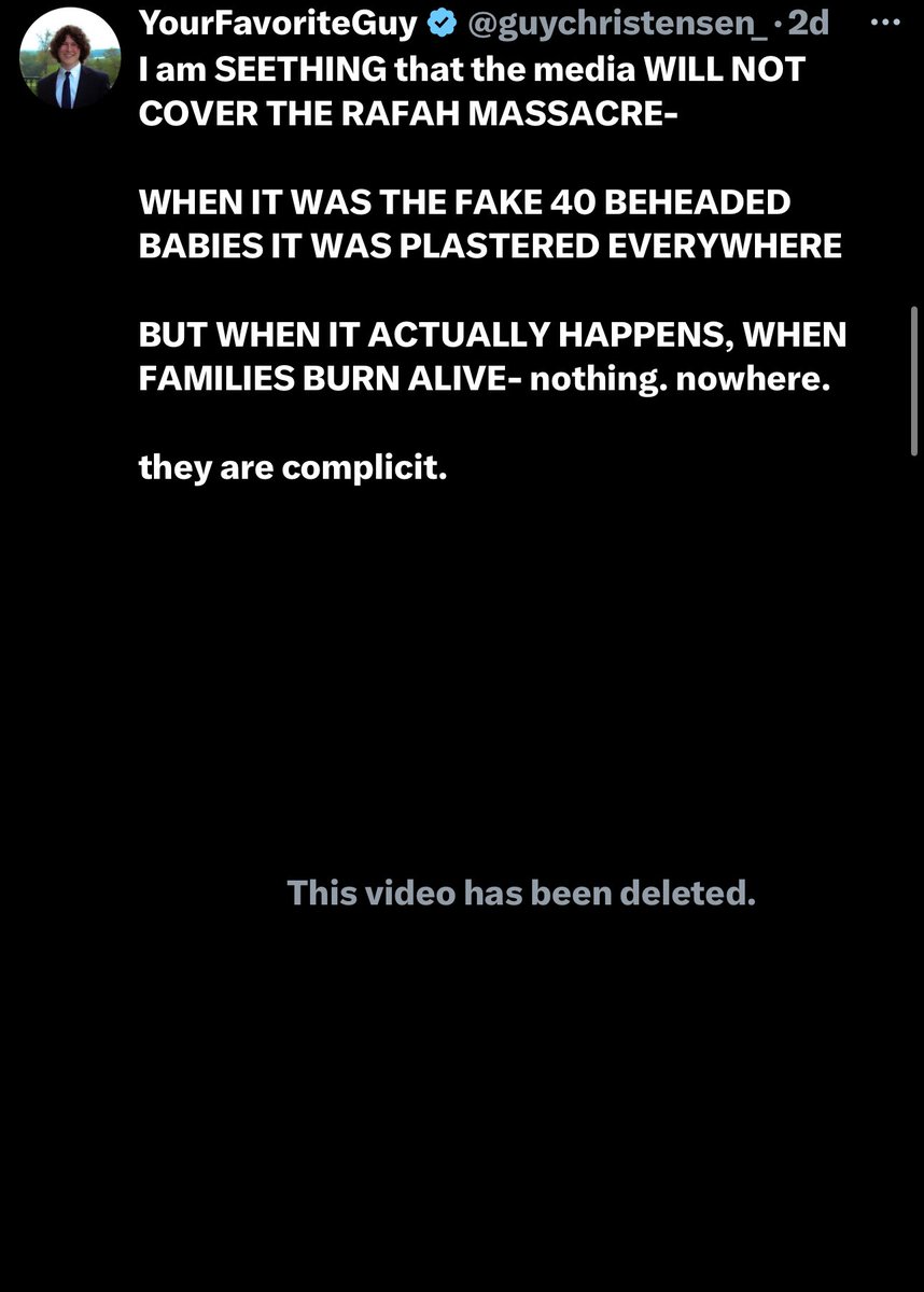 why is X removing the videos from the Rafah Massacre? what does this mean?