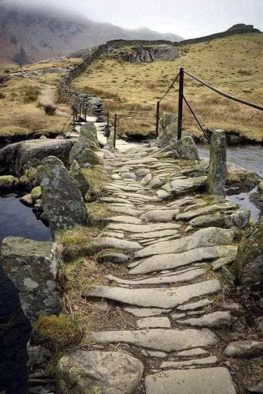 A 1st Century AD, Roman bridge, still in use today, northern England.

In the tranquil countryside (lake district) of England, a bridge built in the 1st Century AD, stretches across time as well as water. Erected by the architects of the Roman Empire.

This stone structure has