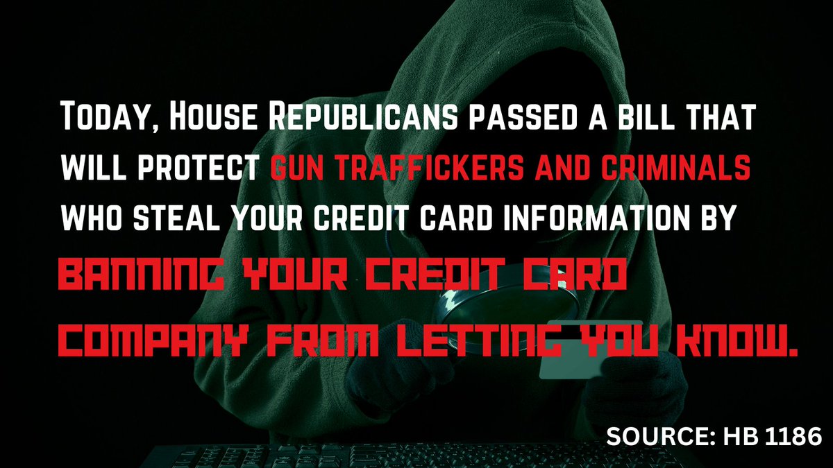 HB 1186, a bill to protect gun traffickers and criminals who commit credit card fraud, now heads to <a href="/GovChrisSununu/">Chris Sununu</a>'s desk. #NHPolitics