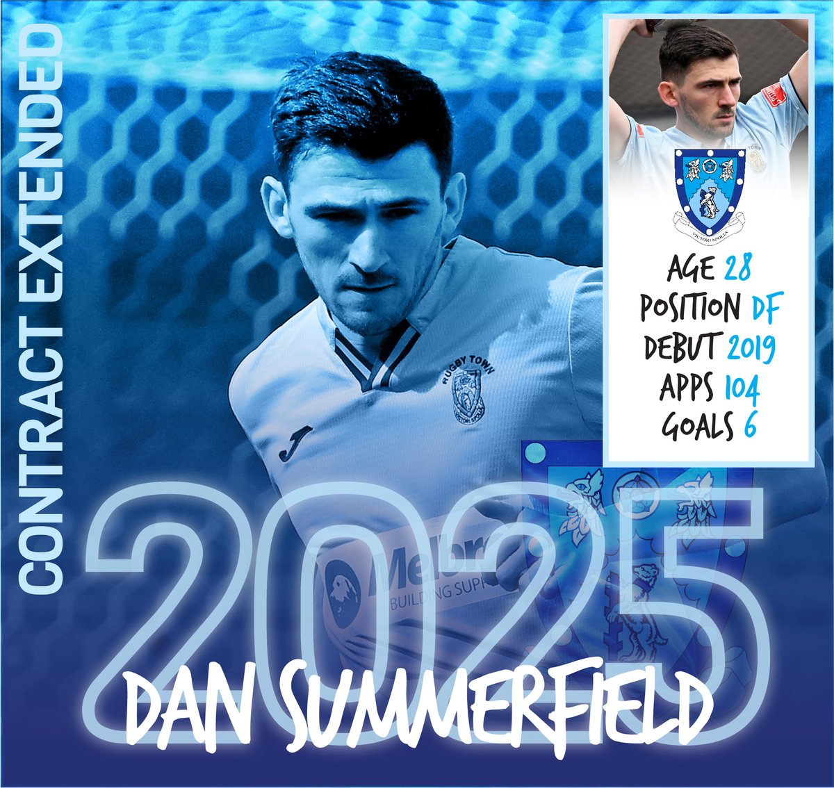 🖋️ We have extended the contract of defender Dan Summerfield until May 2025. 💪 @dansummers23 surpassed the 100 appearance-mark in a Valley shirt last season - here's to 100 more! #utv