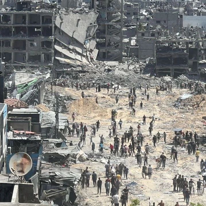 Cebaliye'de yaşananları tarif etmek için deprem kelimesi yeterli değil, yaşananlar Cebaliye'yi vuran bir nükleer bomba gibi. 📌 Gazze 📸 30.05.2024